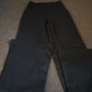 Cute flared leggings with crossover waist